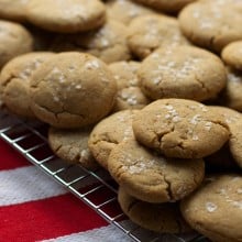 Malted Salted Brown Butter Cookies