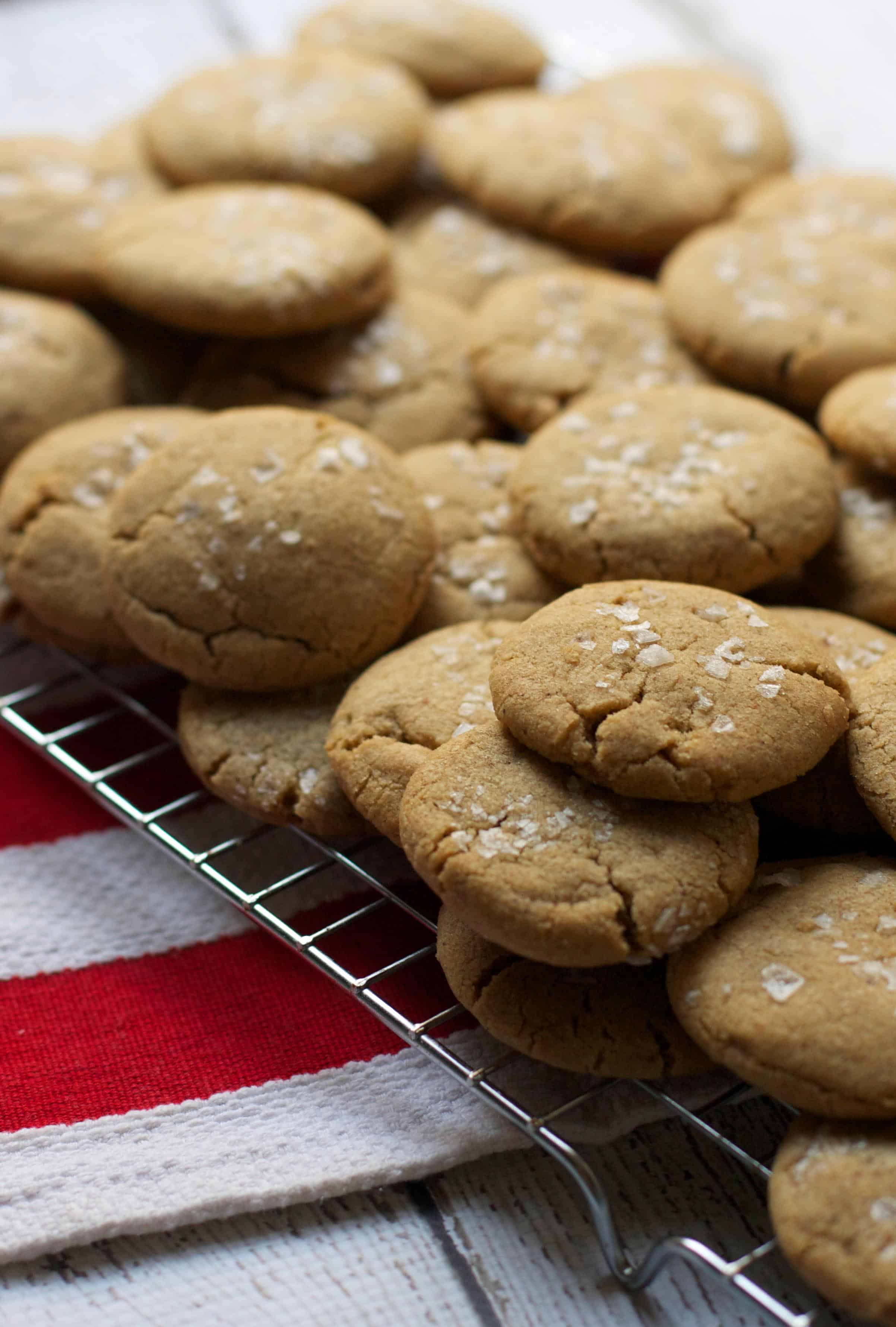 Malted Salted Brown Butter Cookies