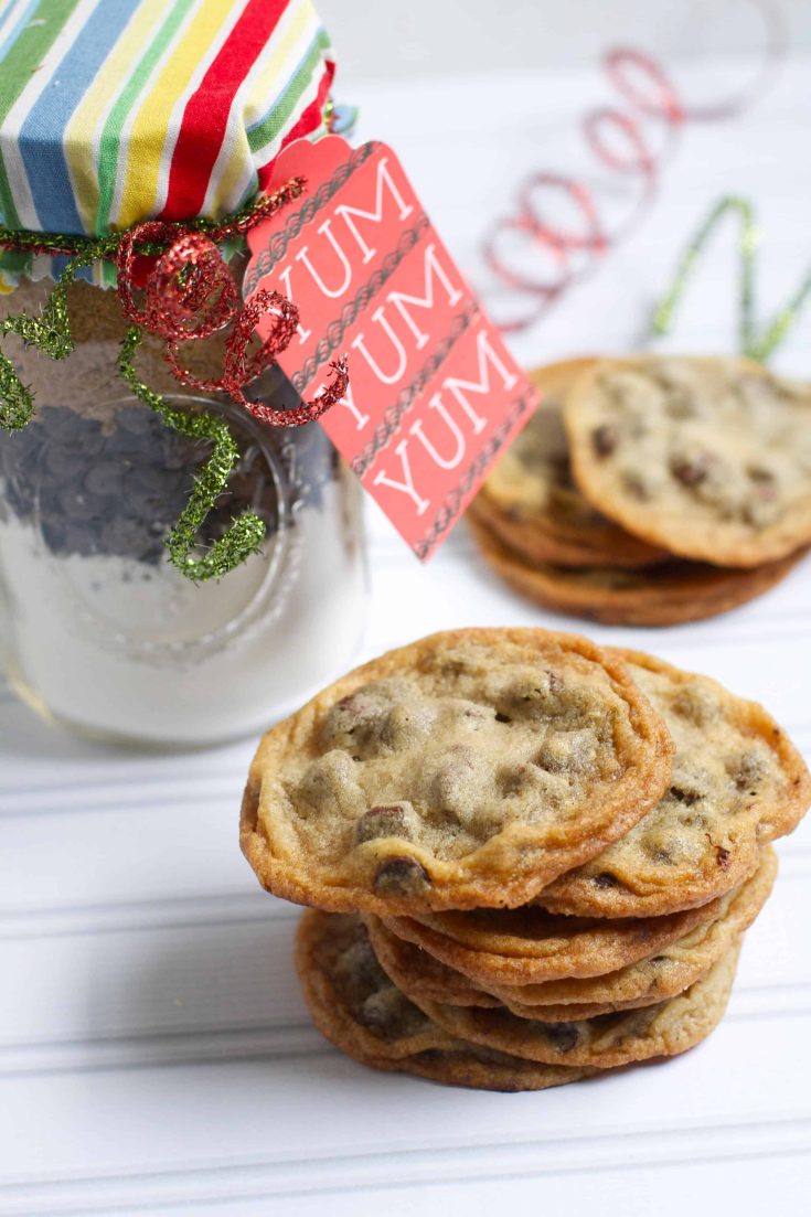 Chewy Chocolate Chip Cookie Mix in a Jar