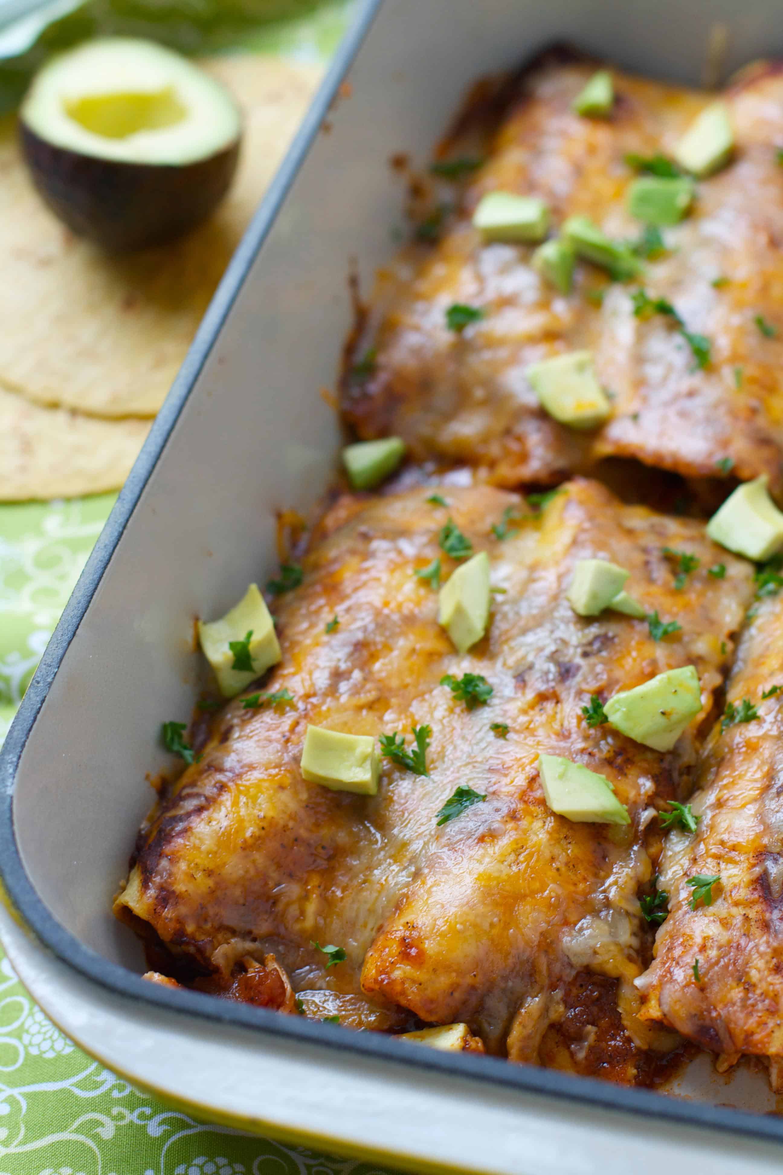 Easy Chicken Enchiladas