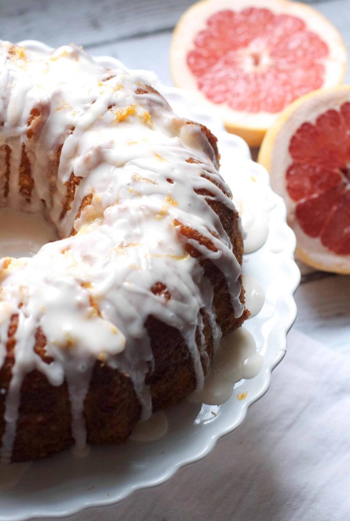 Glazed Grapefruit Bundt Cake The Baker Chick