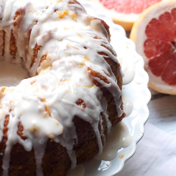 Glazed Grapefruit Bundt Cake