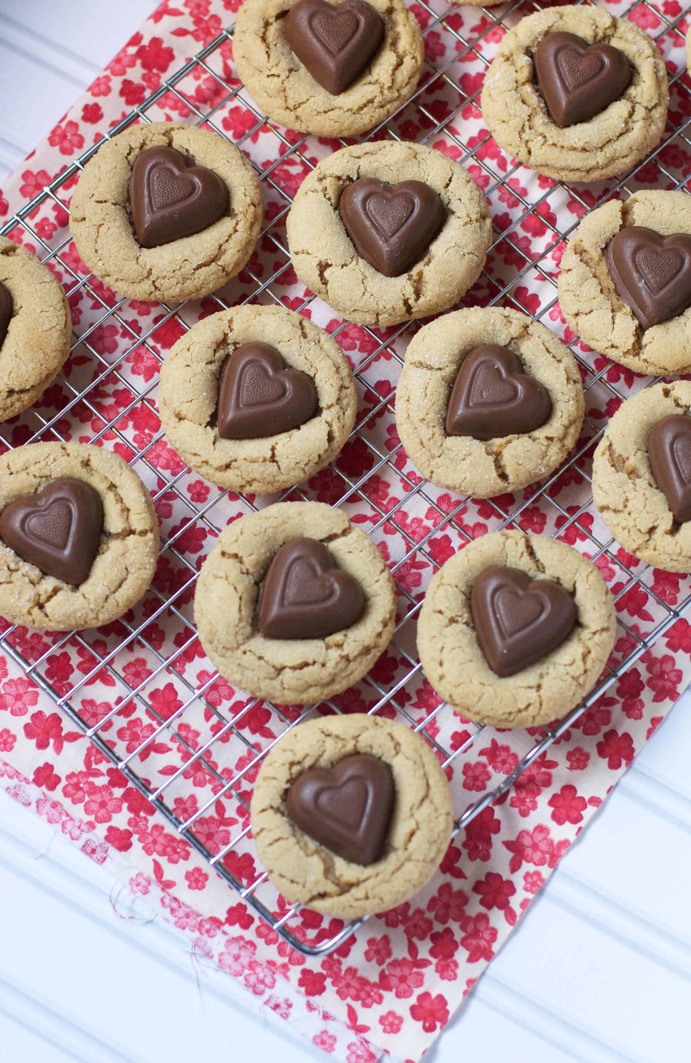 Peanut Butter Sweetheart Cookies