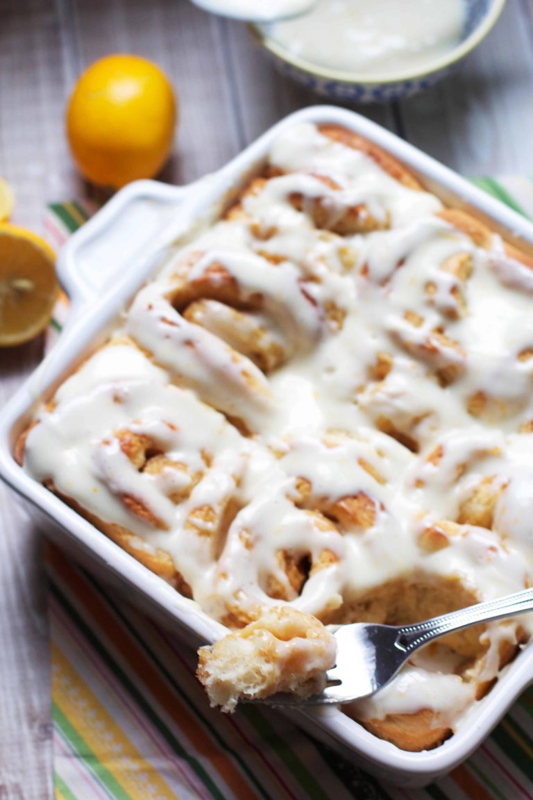 Gooey Meyer Lemon Sweet Rolls