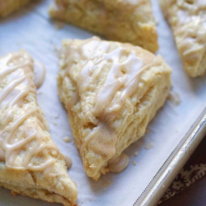 Glazed Vanilla Bean Scones