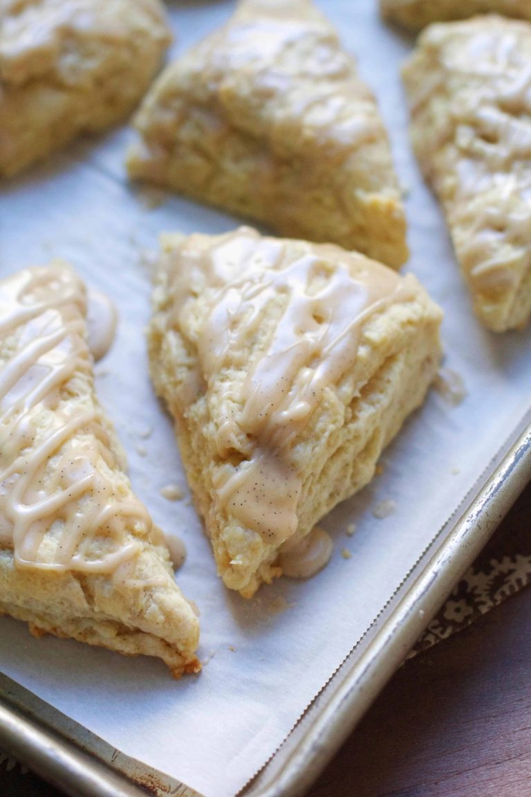 Glazed Vanilla Bean Scones