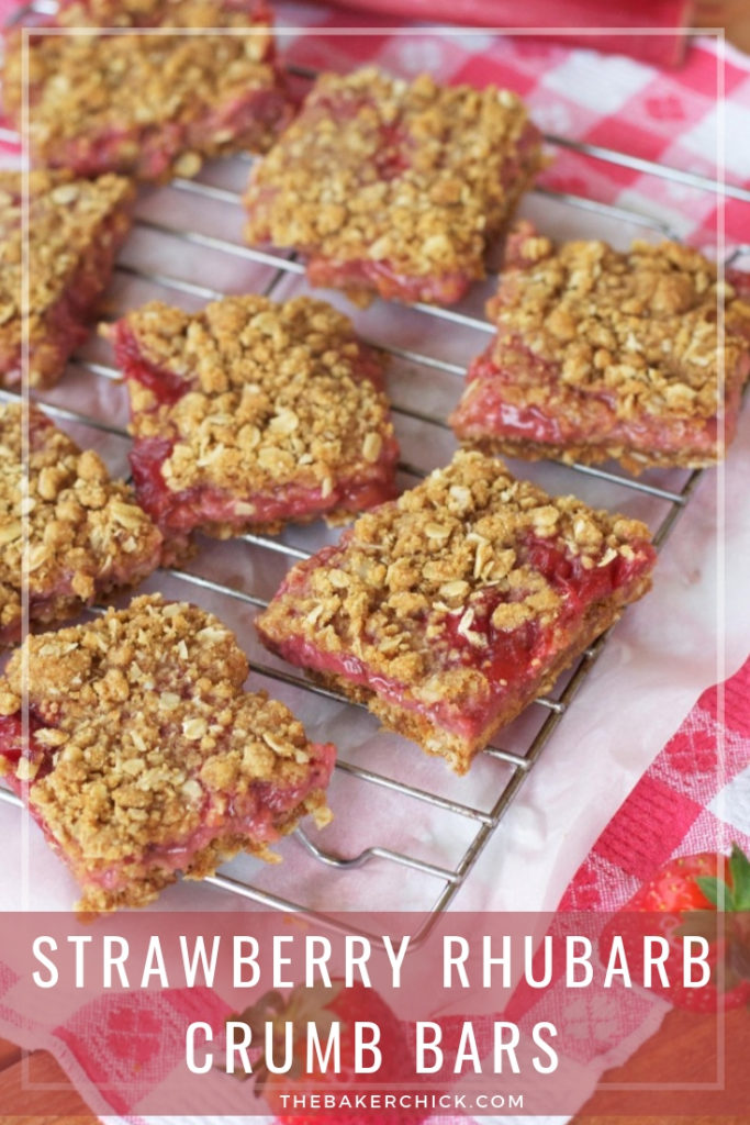 Strawberry Rhubarb Crumb Bars