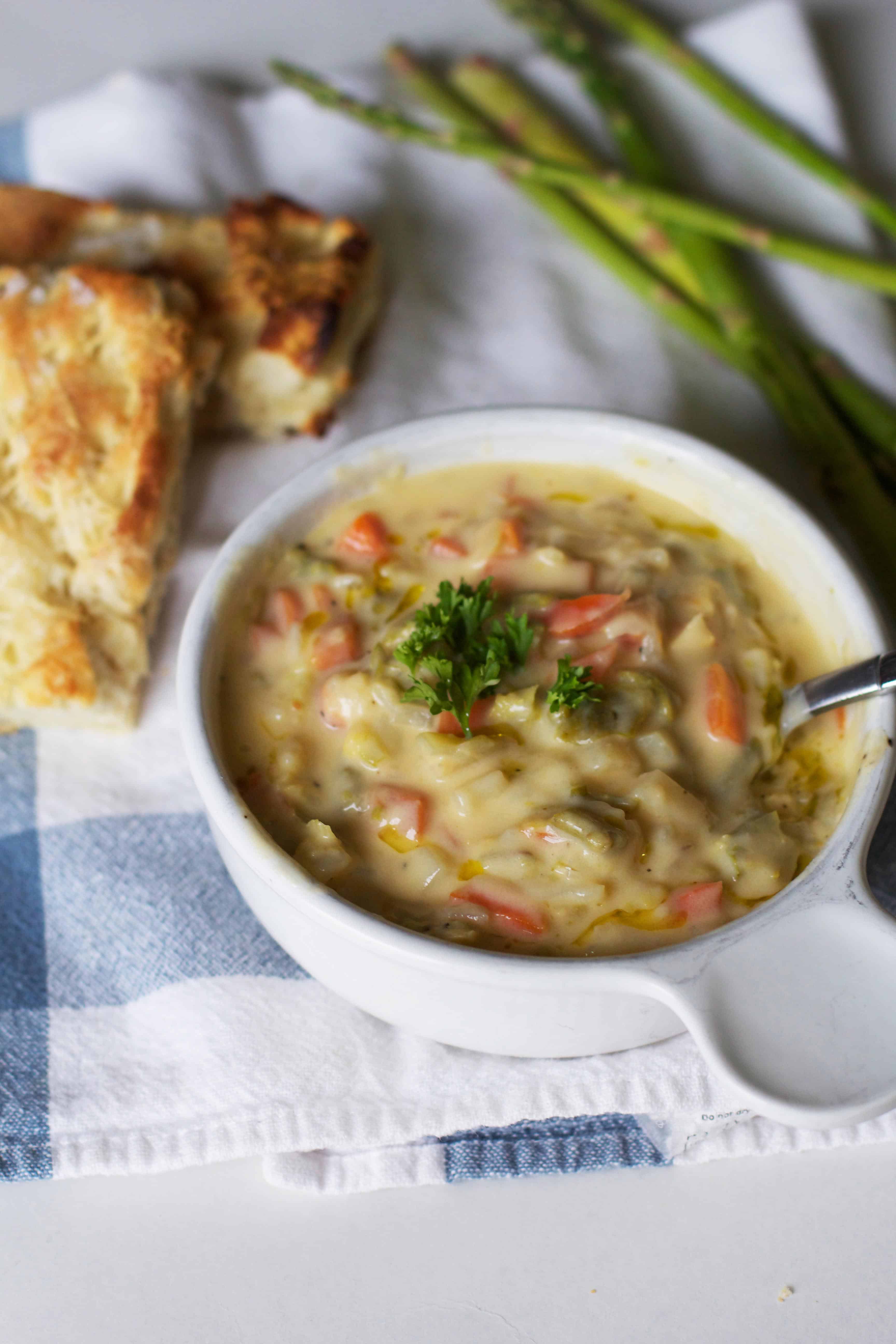 Mama’s Cheesy Vegetable Soup