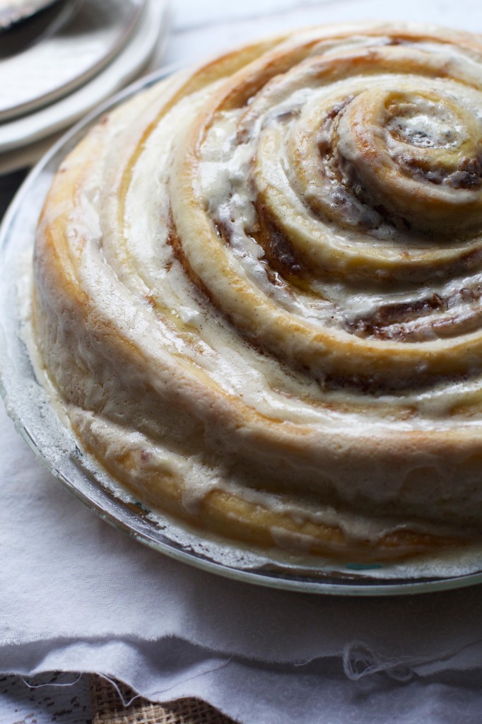 Giant Cinnamon Roll Cake