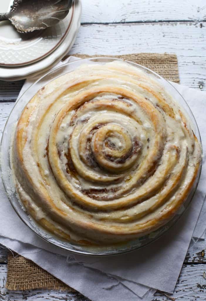 Giant Cinnamon Roll Cake