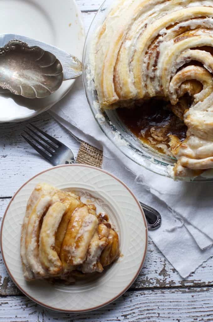 Giant Cinnamon Roll Cake