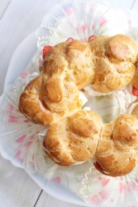 Strawberry Cream Puff Cake (Paris Brest)