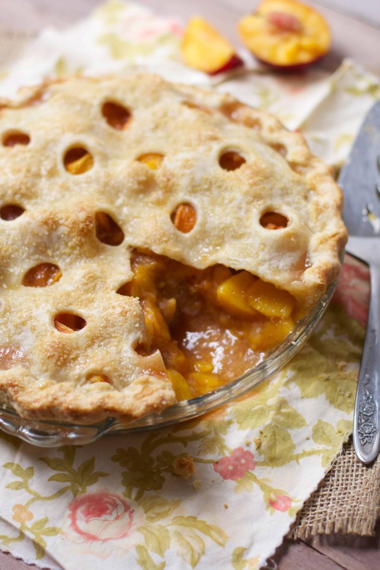 Polka Dot Peach Pie