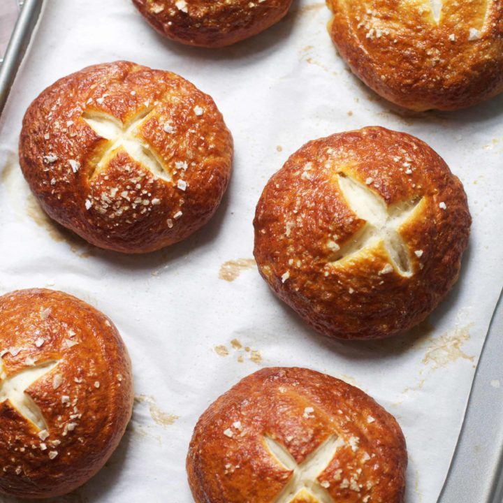 Salty Pretzel Buns