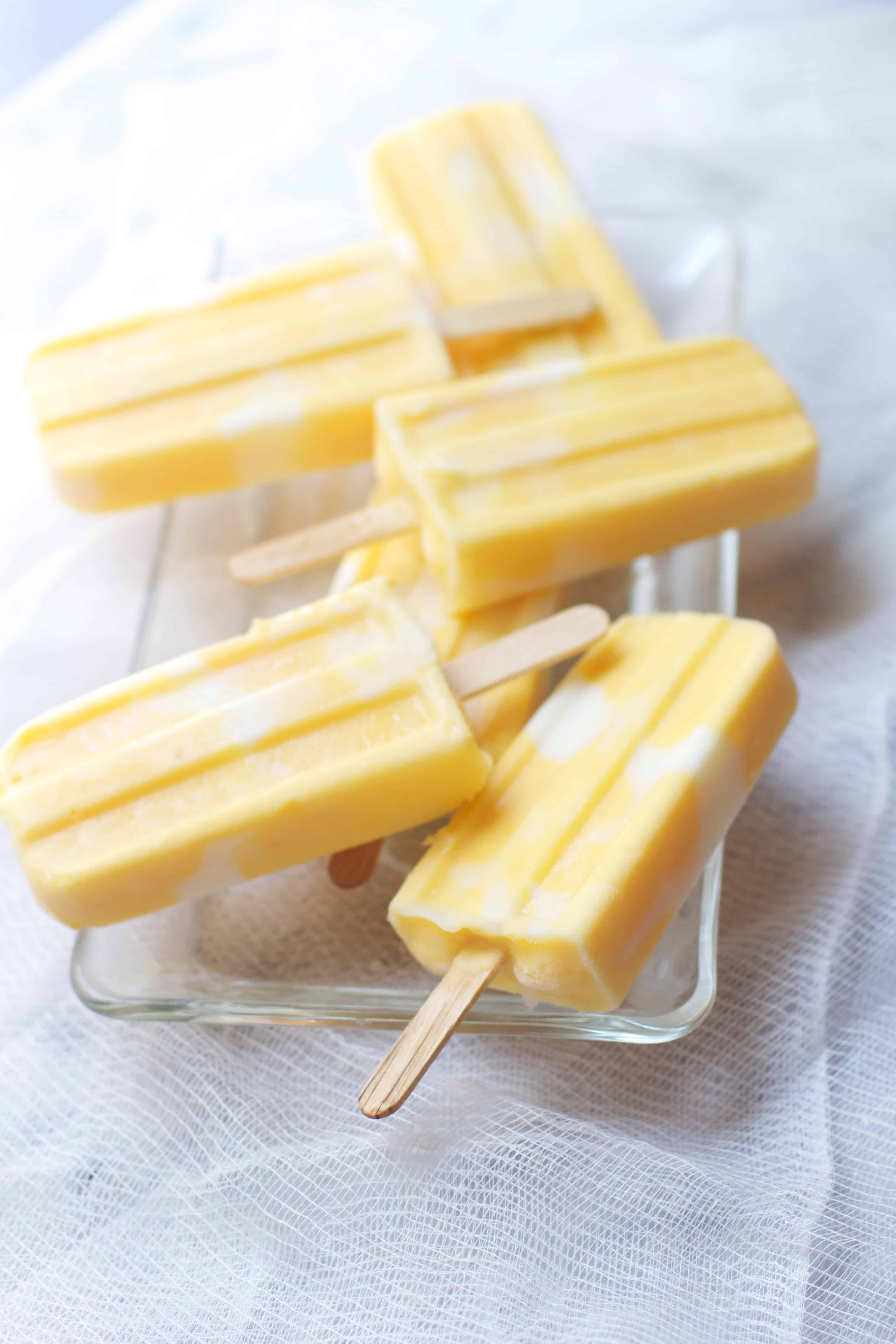 Mango Lassi Popsicles