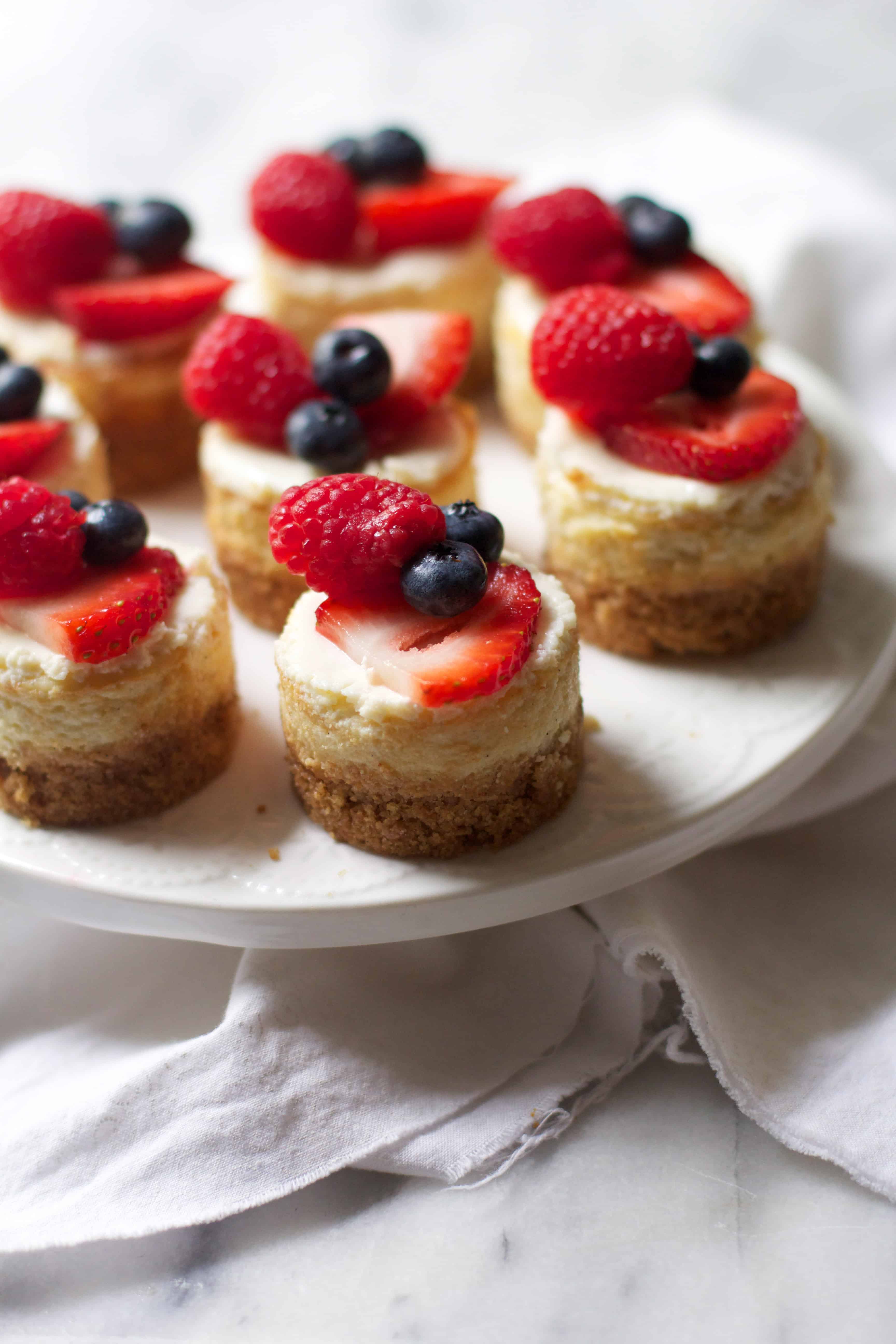 Mini Berry Cheesecakes