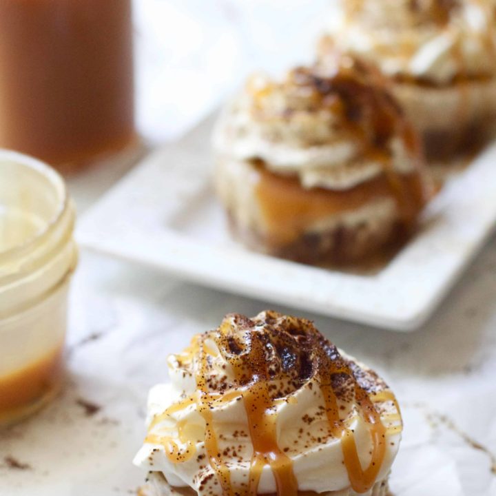 Caramel Mocha Ice Cream Cupcakes