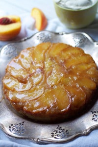 Peach Buttermilk Upside Down Cake