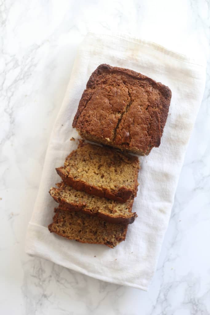 This is seriously the BEST Banana Bread Recipe ever! It comes together easily, has the perfect texture, and is super adaptable! It's everyone's fave and it's no wonder why! #bananabread #baking