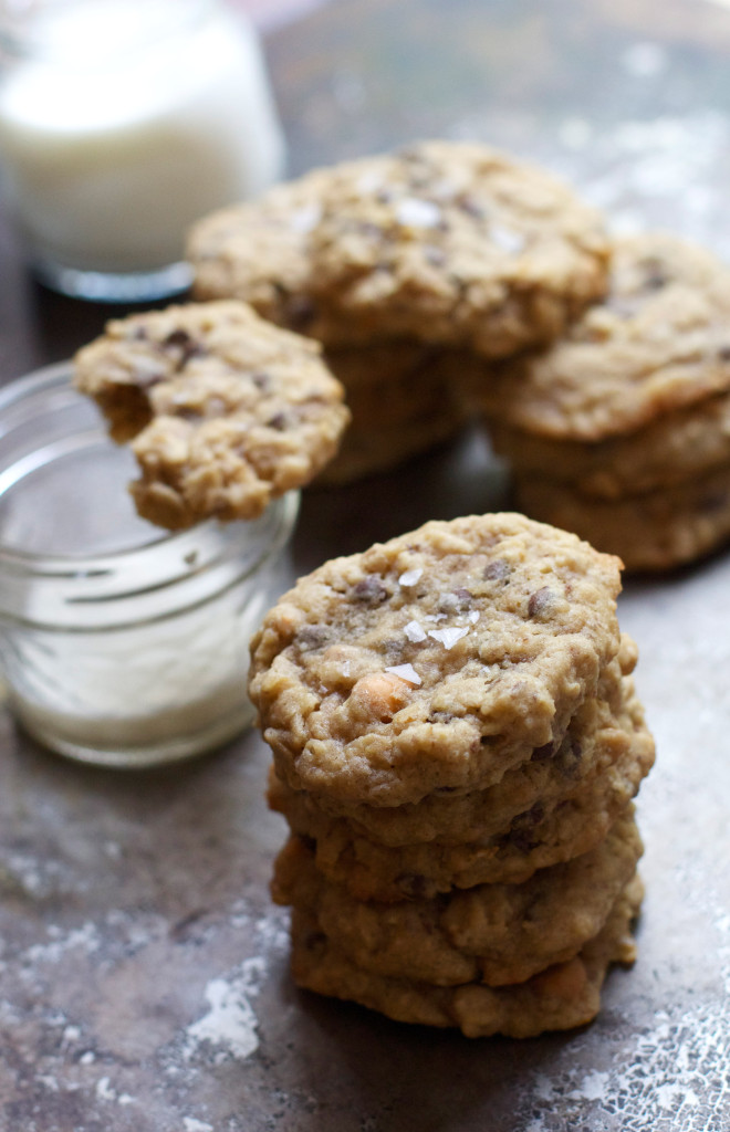 Lactation Cookies (Salted Oatmeal Chocolate Chip with Butterscotch!)
