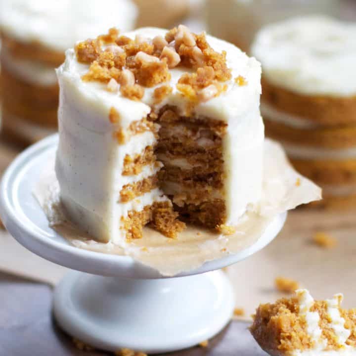 Mini Pumpkin Layer Cakes