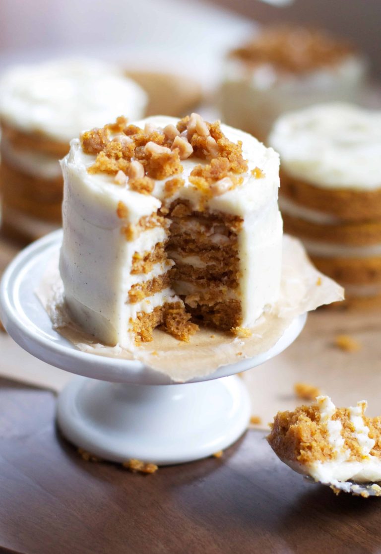 Mini Pumpkin Layer Cakes