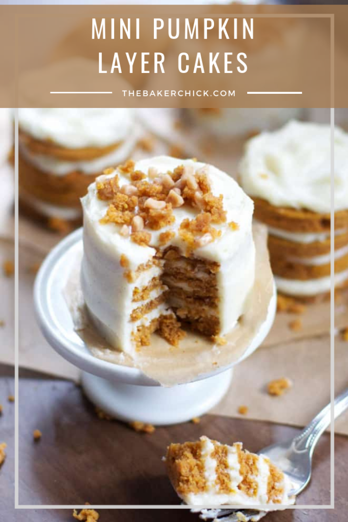 Mini Pumpkin Layer Cakes