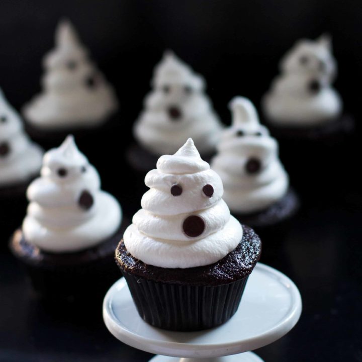 Spooky Ghost Cupcakes