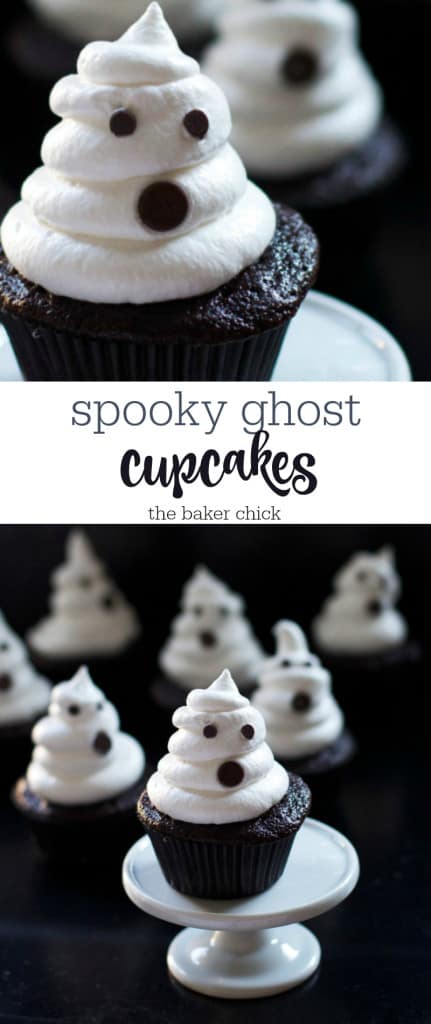 spooky ghost cupcakes