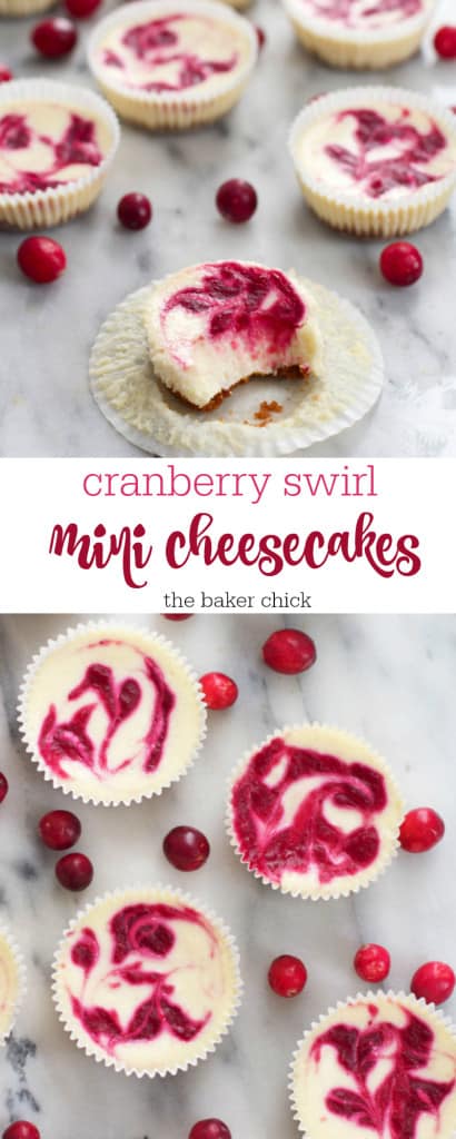 cranberry-swirl-mini-cheesecakes