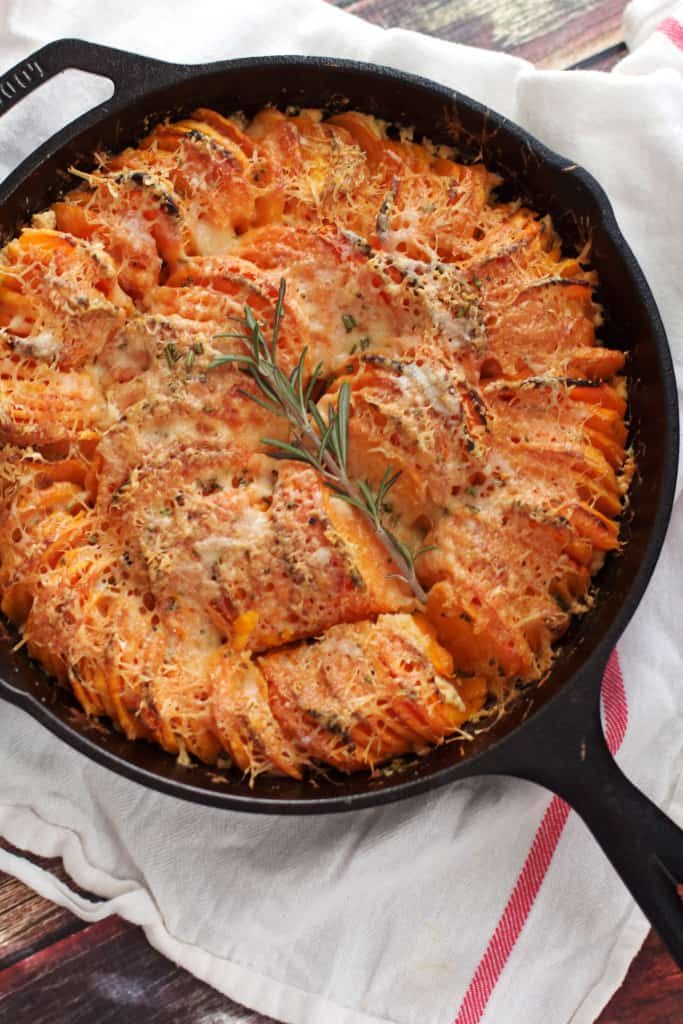 Scalloped Hasselbeck Sweet Potatoes