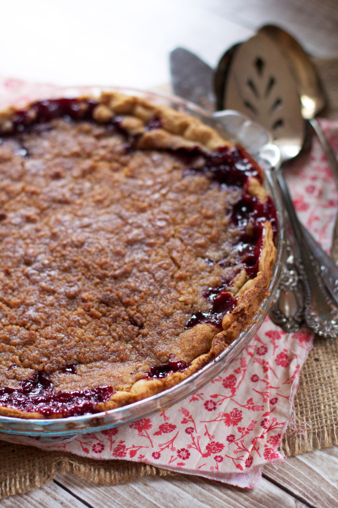 Blackberry Cranberry Crisp Pie