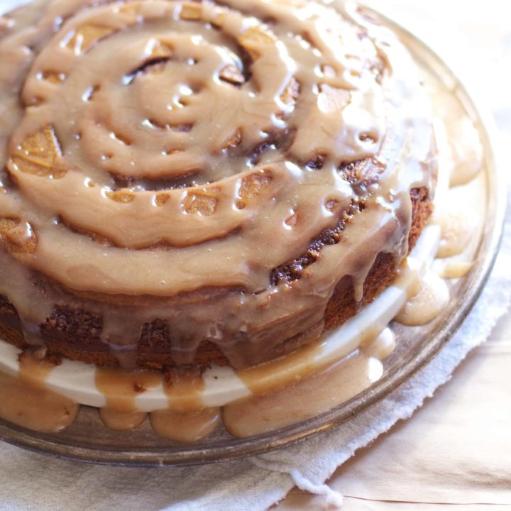 Pumpkin Cinnamon Roll Cake