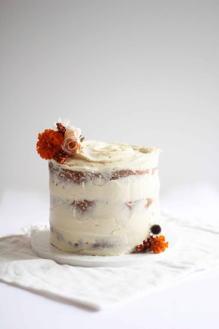 Buttermilk Spice Layer Cake with Brown Sugar Cream Cheese Frosting