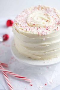 Dark Chocolate Peppermint Layer Cake