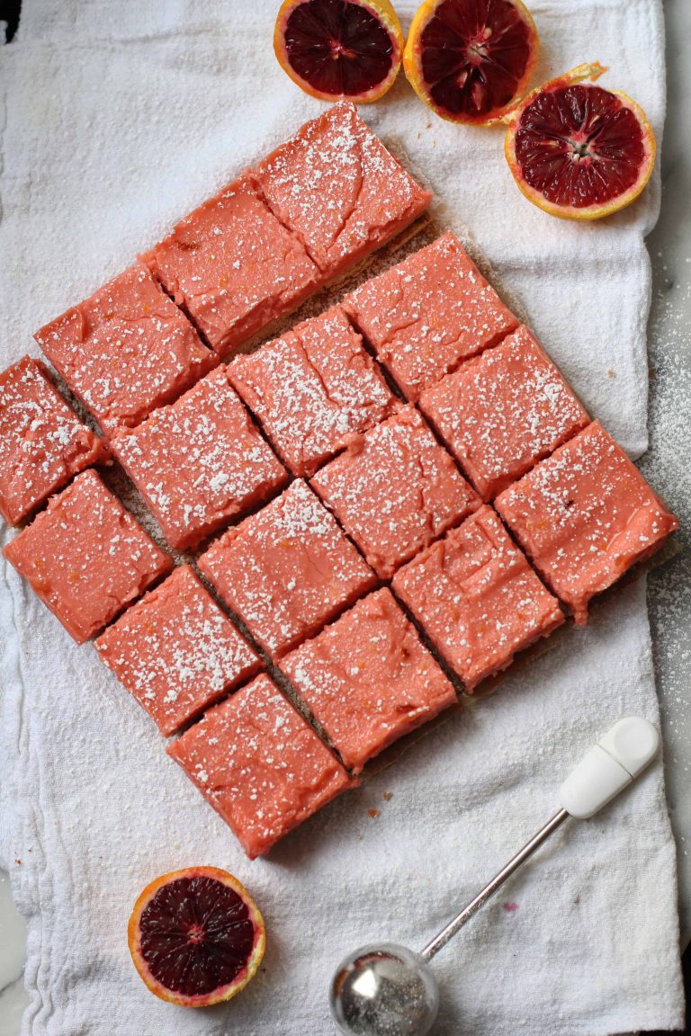 Blood Orange Curd Bars