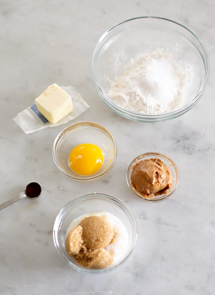 Small Batch Peanut Butter Cookies- Ingredients