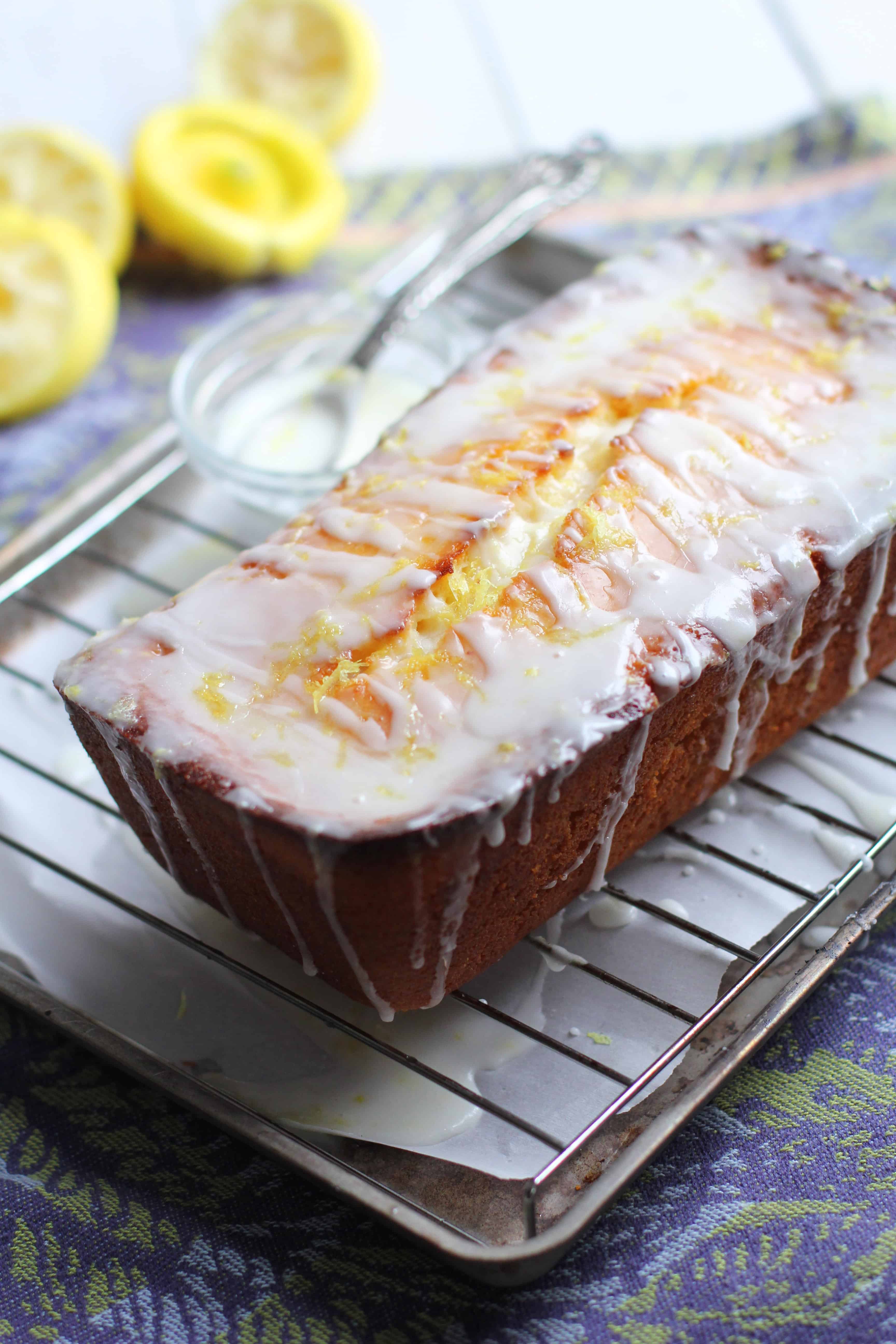 Lemon Greek Yogurt Pound Cake - The Baker Chick