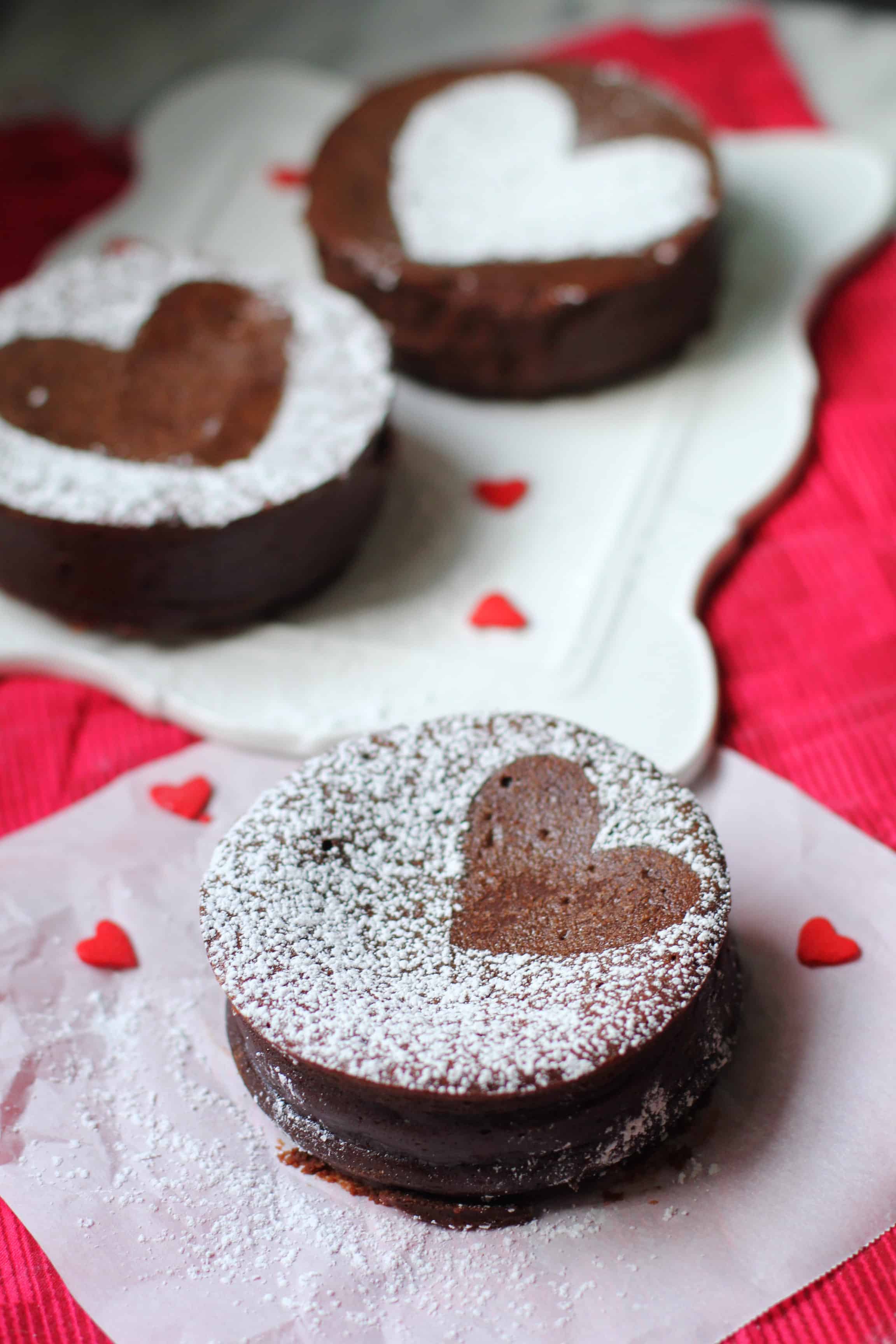 Mini Flourless Chocolate Cakes - The Baker Chick