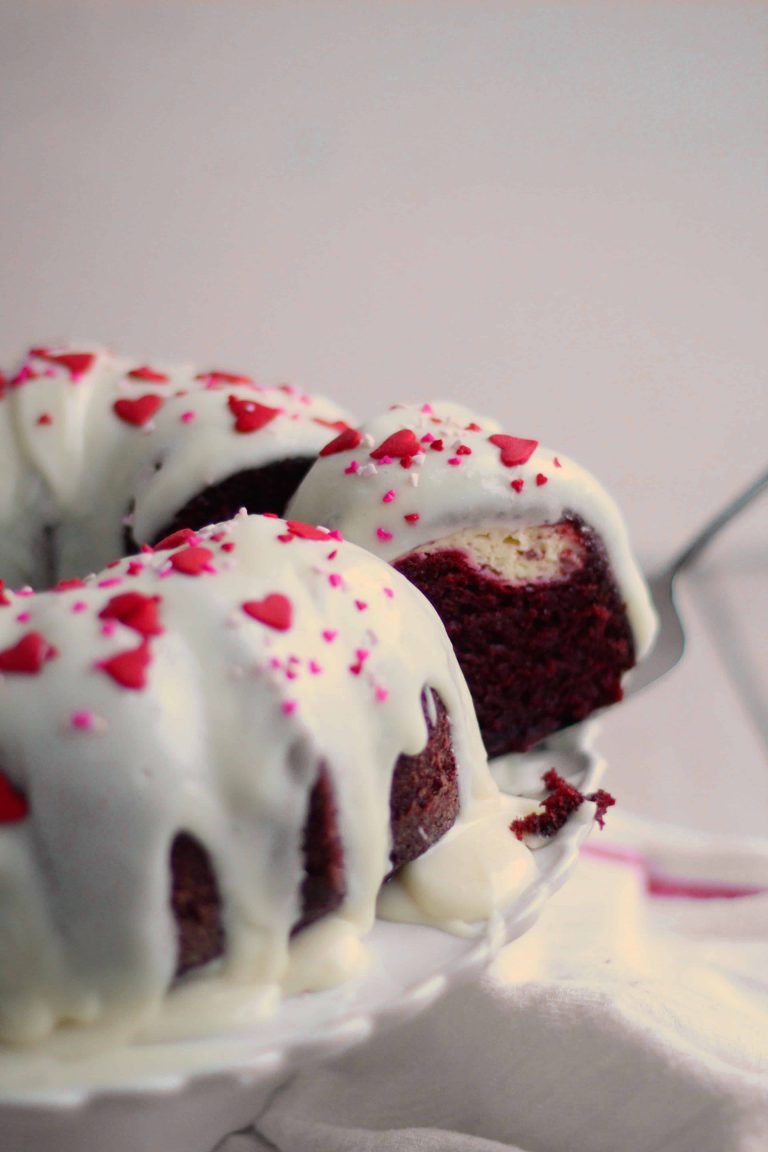 Red Velvet Cheesecake Bundt Cake