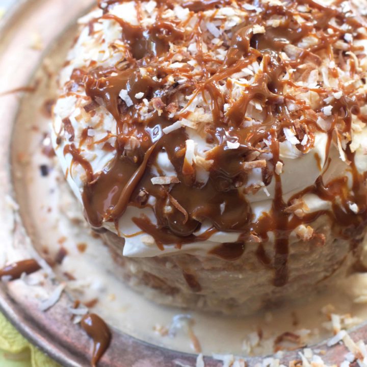 Caramel Coconut Tres Leches Cake