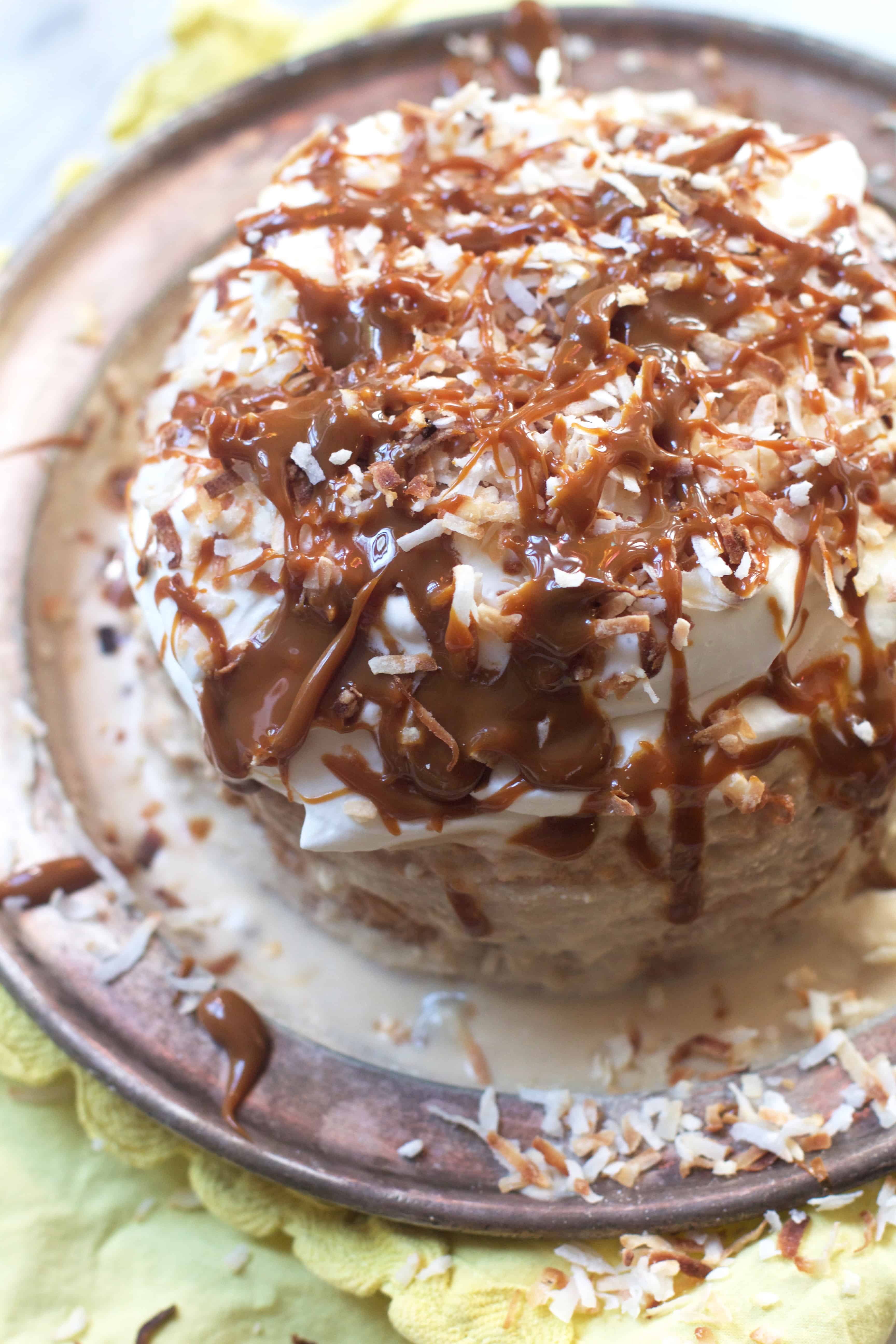 Caramel Coconut Tres Leches Cake The Baker Chick
