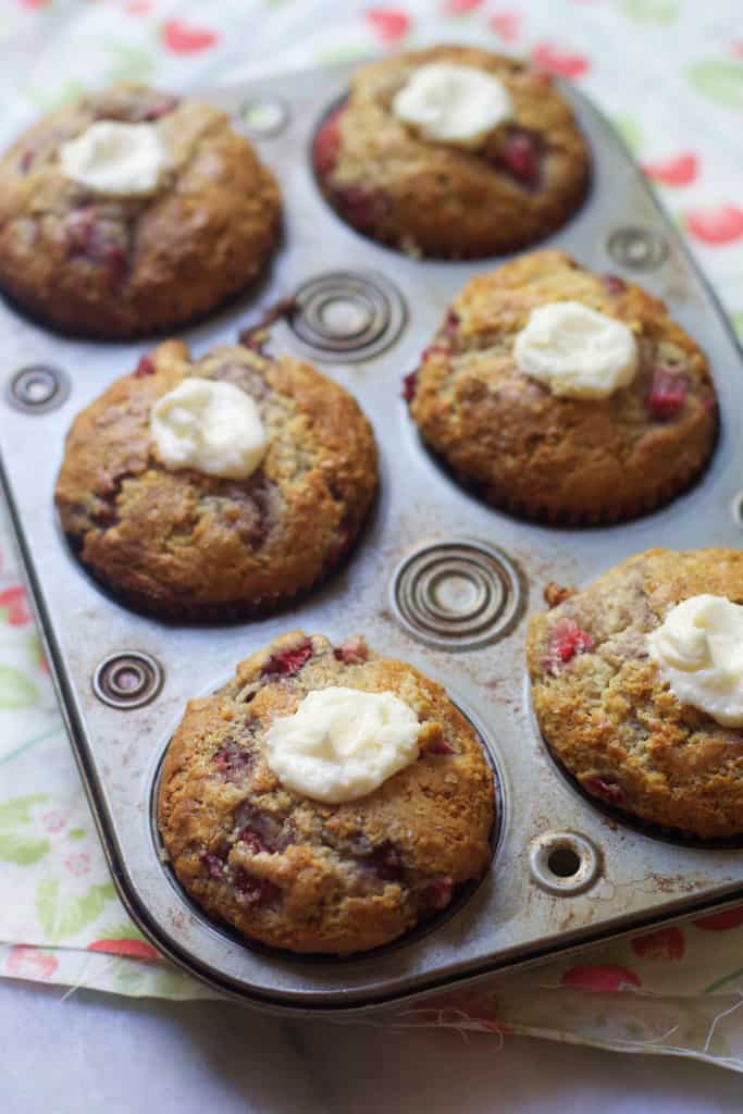 Strawberry and Cream Muffins