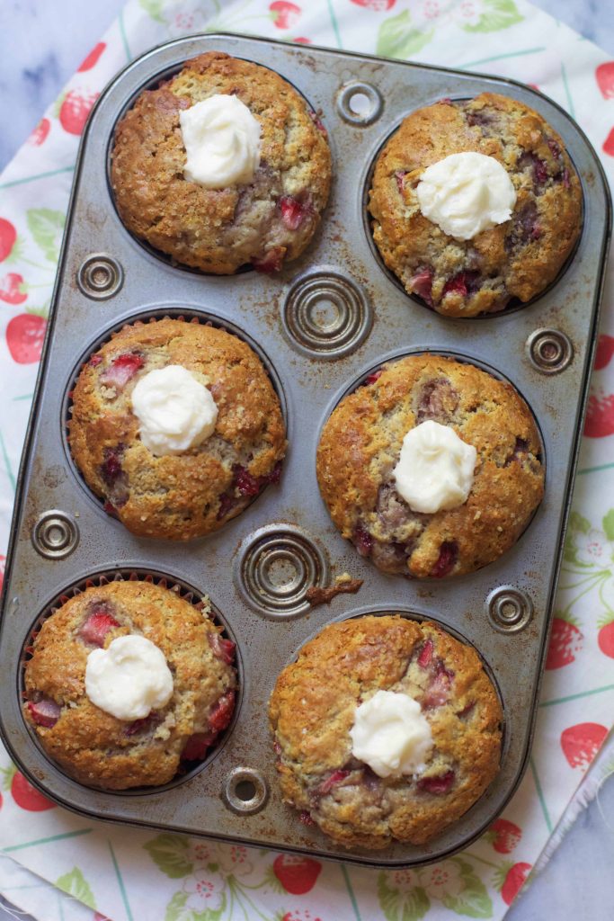 Strawberry and Cream Muffins