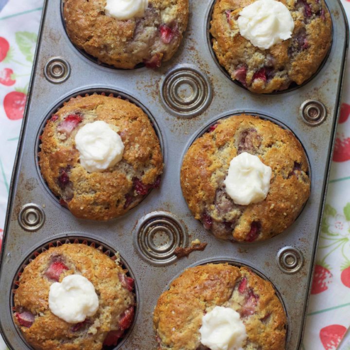 Strawberry and Cream Muffins