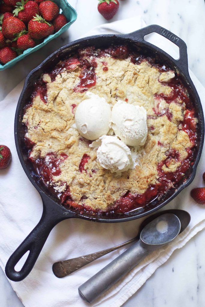 Strawberry Rhubarb Dump Cake