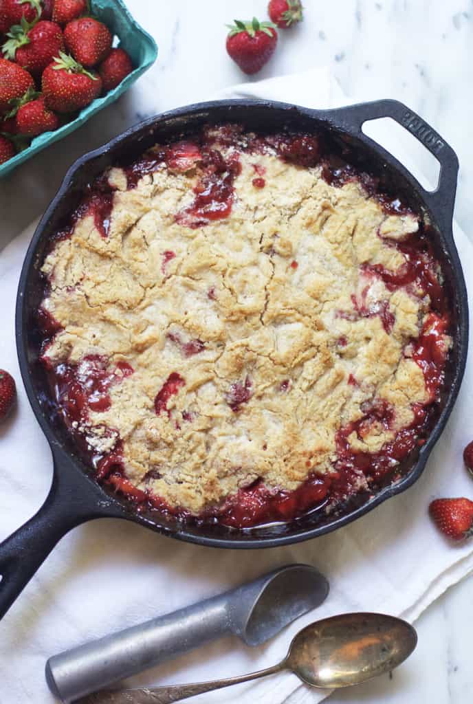 Strawberry Rhubarb Dump Cake