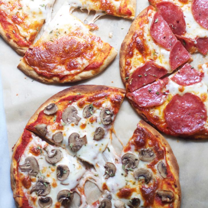 Five Minute Pita Pizzas