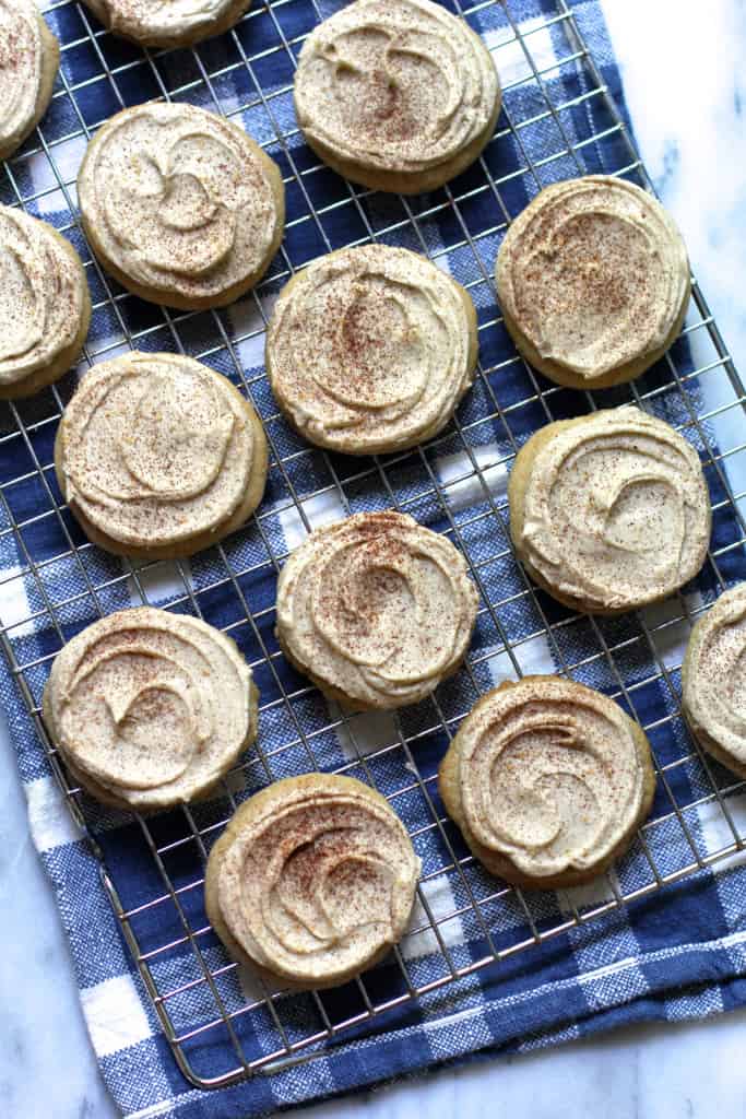 Soft Frosted Brown Sugar Spice Cookies