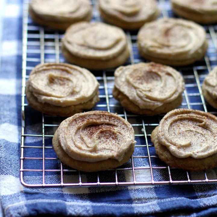 Soft Frosted Brown Sugar Spice Cookies